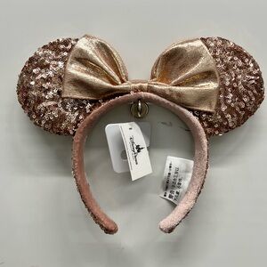Disney Sequin Mouse Ears Headband - Rose Gold